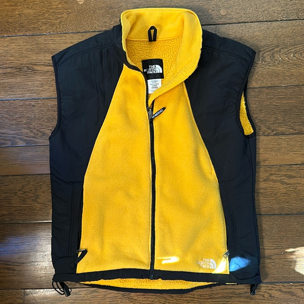 Men’s north face fleece vest size L